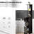 Bathroom Linen Cabinet 54", Freestanding With 2 Shelf And Drawers, Space Saving Narrow Organizer, Brown Storage Tower Floor Cabinet,