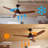 41” 3 - Blade Standard Ceiling Fan With Remote Control And Light