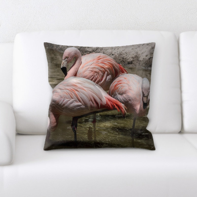 Housse de coussin Flamingo