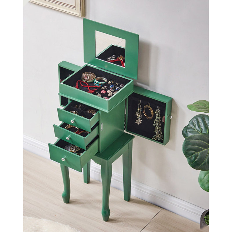 Armoire de rangement pour bijoux American Retro