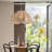 1-Light Pendant Lights Rattan Flower