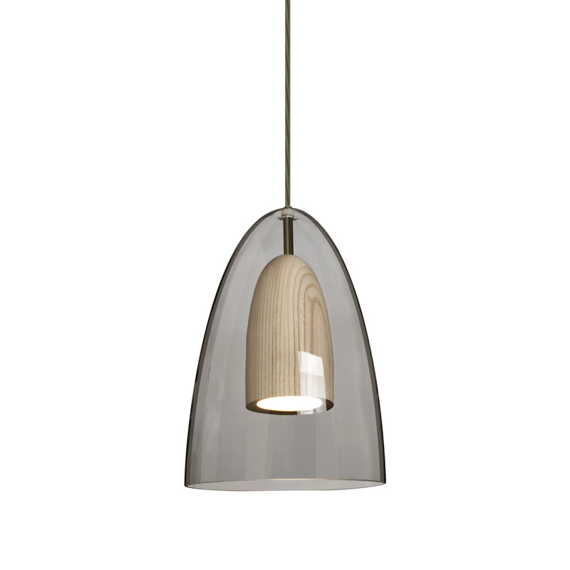 Allerton 1 - Light Single Pendant, Bronze, Smoke/Natural