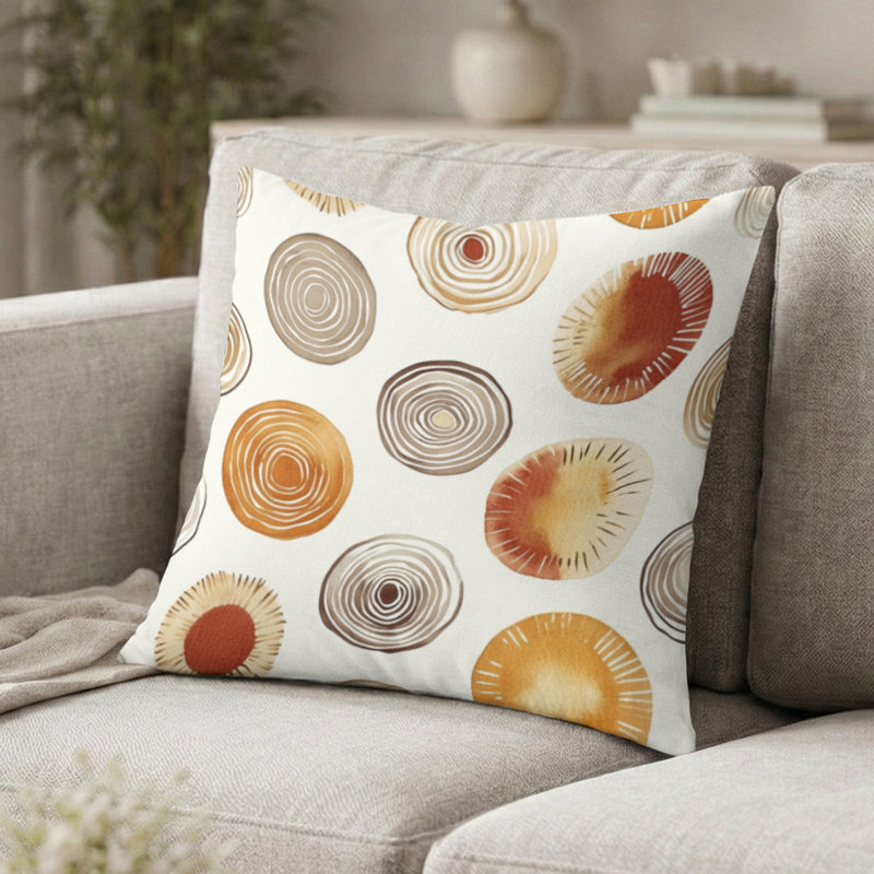 Coussin géométrique - Coussin Boho, H 20 po x l 20 po
