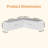 L Shape Storage Bench, Kitchen Breakfast Nook Bench With Cushion Backless Corner Bench Nook  For Entryway  Dining Room Cloakroom, White