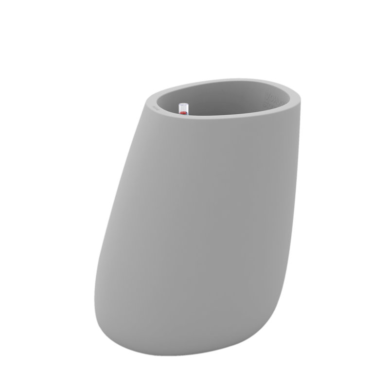 Stone Resin Pot Planter, Steel, 27.5" H x 23.5" W x 18.25" D