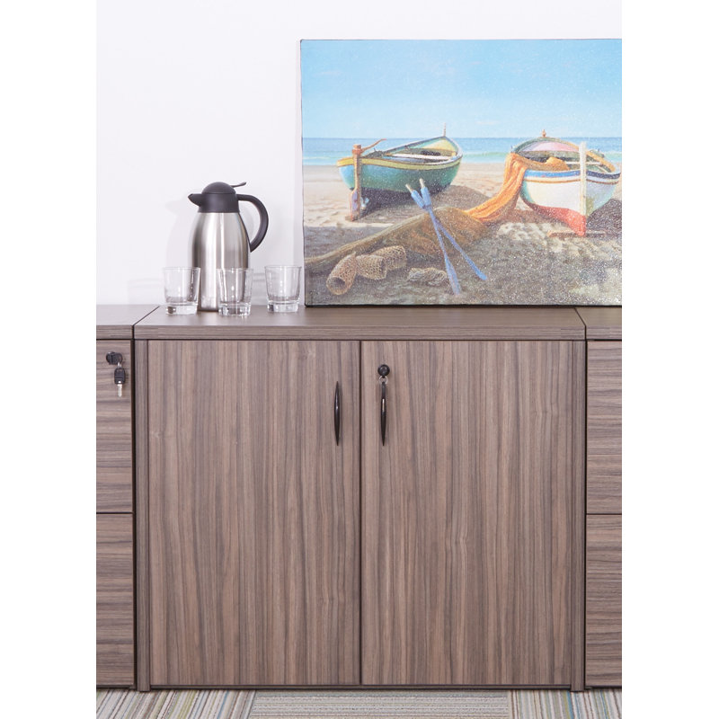 Napa 36'' Wide 1 - Shelf Credenza, Urban Walnut