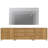 3-in-1 Wood TV Stand 412+310 TV Stand for TVs up to 110"-1124063947