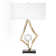 Abstract Lamp w/6" Crystal Sphere