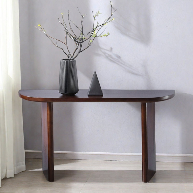 Console Modern Minimalist, H 29,5 po x l 70,9 po x P 11,8 po, Noyer foncé