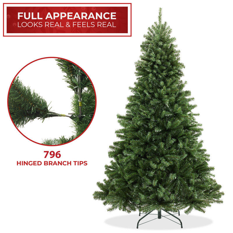 6' Green Spruce Artificial Christmas Tree with Metal Stand