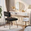 Chaise d'appoint rembourrée en velours Nikitia-515227053