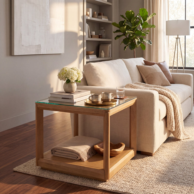 Table d'appoint Charde, Naturel
