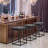 Tuckerman Industrial Bar Stools Set - Rust Steel Frame with Foam Cushions & Anti-Slip Pads-1446983339-1452970208