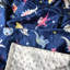 Couverture pour bébé dinosaurs minky