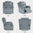 34.8" Wide Contemporary Breathable Skin Friendly Fabric Manual Recliner Chair with Soft Padded (Set of 2)-1286150826