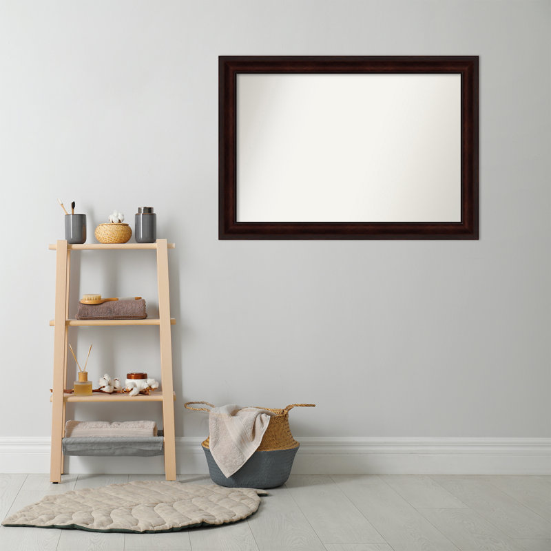 Miroir de salle de bain brun, 29 po x 41 po