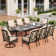 Sutiya 8 - Person Patio Dining Set with Extendable Rectangular Table , Cushions Included