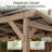 6 X 12 Ft. Cedar Wood Gazebo With Storage Shelving And Bar Counter, Galvanized Steel Hardtop For Outdoor Patio, Deck, Backyard