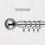 Nuha Adjustable 210cm to 120cm 2.8cm Single Curtain Pole-1261489686-1271419248
