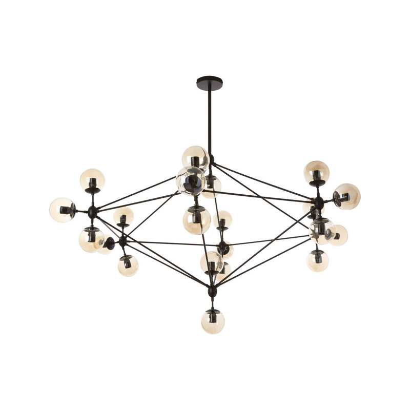 Kane 21 - Light Black Geometric Pendant