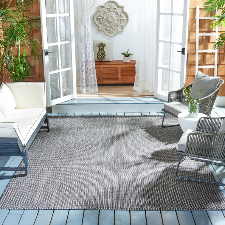 Tapis d'intérieur / extérieur de couleur unie Sezis Performance