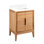 24" Aliso Single Bathroom Vanity Set with Rectangular Undermount Sink