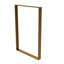 Fixtureisplays® Pré-commande seulement Porte d'entrée double 68,6 x 97,8 x 7,7 po Porte rectangulaire en bois 15912 - Cadre