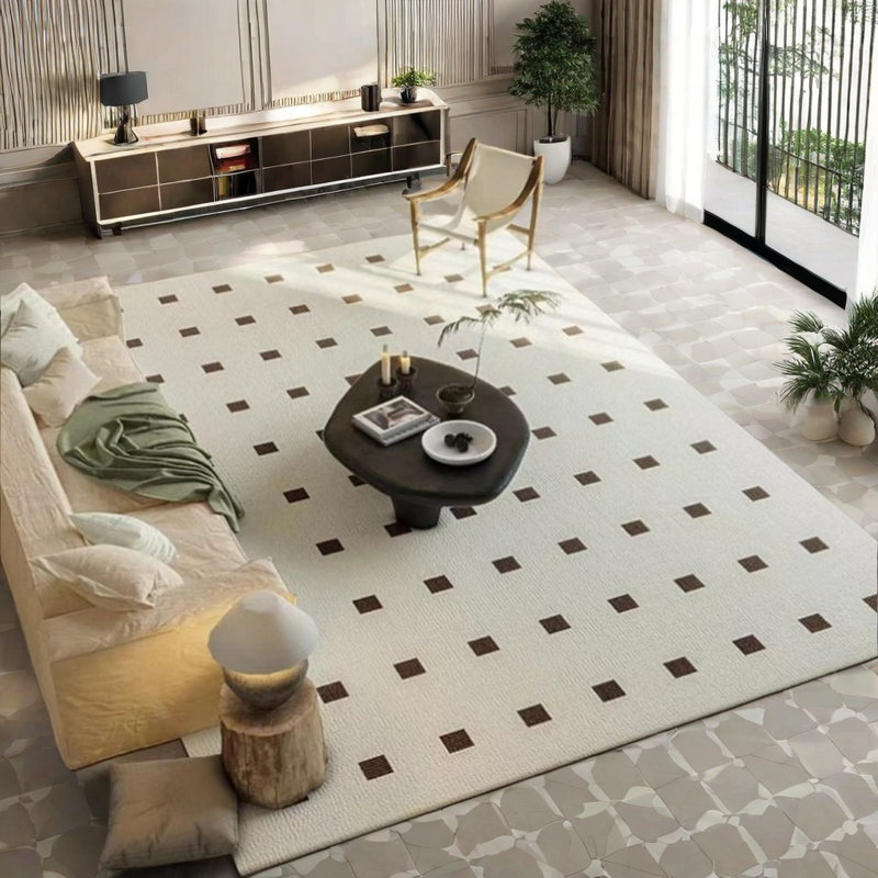 Tapis rectangulaire rectangulaire avec envers antidérapant, Rectangle 5 pi 11 po x 7 pi 10 po