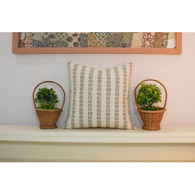 Coussin décoratif en coton fabriqué à la main avec motif de flèches Fabividine 