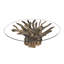 Sandbach Round Glass Top Solid Wood Base Dining Table
