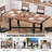 Aveline Extendable Dining Table 47" To 63" - Expandable Table With X-Brace Metal Legs, Smooth Glide Mechanism, Seats 6-8, Space Saving For Small Areas-283322101
