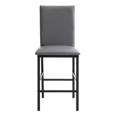Amaro Upholstered Counter Stool with Metal Frame