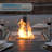 Miri Round Wicker Aluminum Outdoor Propane Fire Pit Dining Table-1985443951