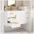 Wall Mounted Floating Cabinet, 12Inch Side Cabinet With Drawers, Mutifunctional Cabinet For Bathroom, Living Room (Bathroom Vanity Not Included)-1818632030