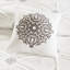 Housse de couette pour lit double / grand en coton 4 pièces - Shabby Chic, brodée avec médaillon et motif inversé, avec housse de couette, 2 taies décoratives 1 coussin décoratif, lavable à la machine réversible double / grand, coton, chic