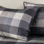Housse de lit de jour réversible en tissu écossais gris - 6 pièces avec housse, taies décoratives et coussin décoratif rembourrage 90% coton-126012448