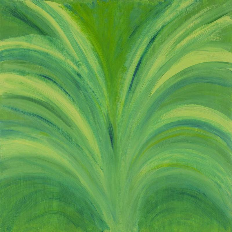 Green Grass Painting by Joyce Creiger