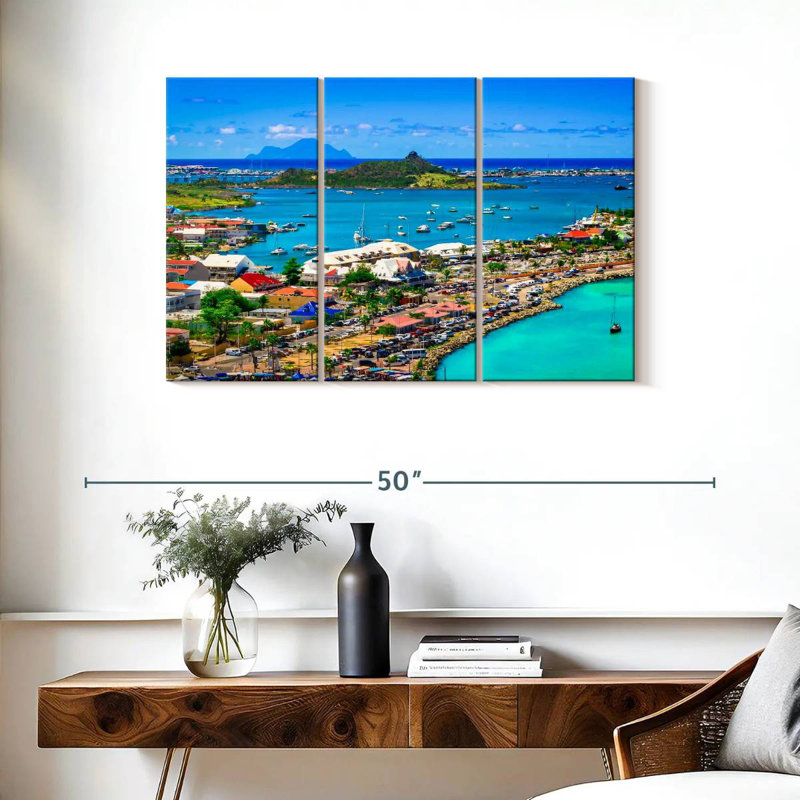 Panorama Marigot, H 24 po x l 38 po