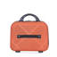 Valise 4 pièces légère en ABS, boîte de maquillage de 14 pouces, roues d'avions (14/20/24/28) orange foncé