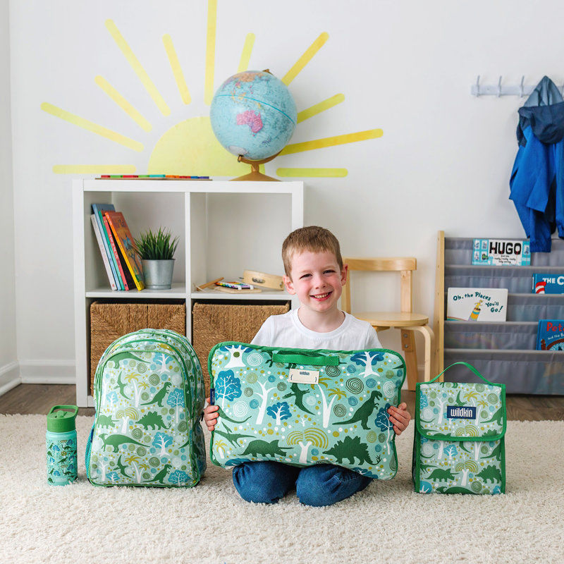 Wildkin Kids Velour Nap Mat – Soft, Cozy, Convenient for Daycare & Preschool – Dinomite Dinosaurs, Dinomite Dinosaurs