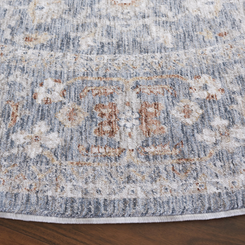 Manel 100 Performance Oriental Rug, Round 6'3"