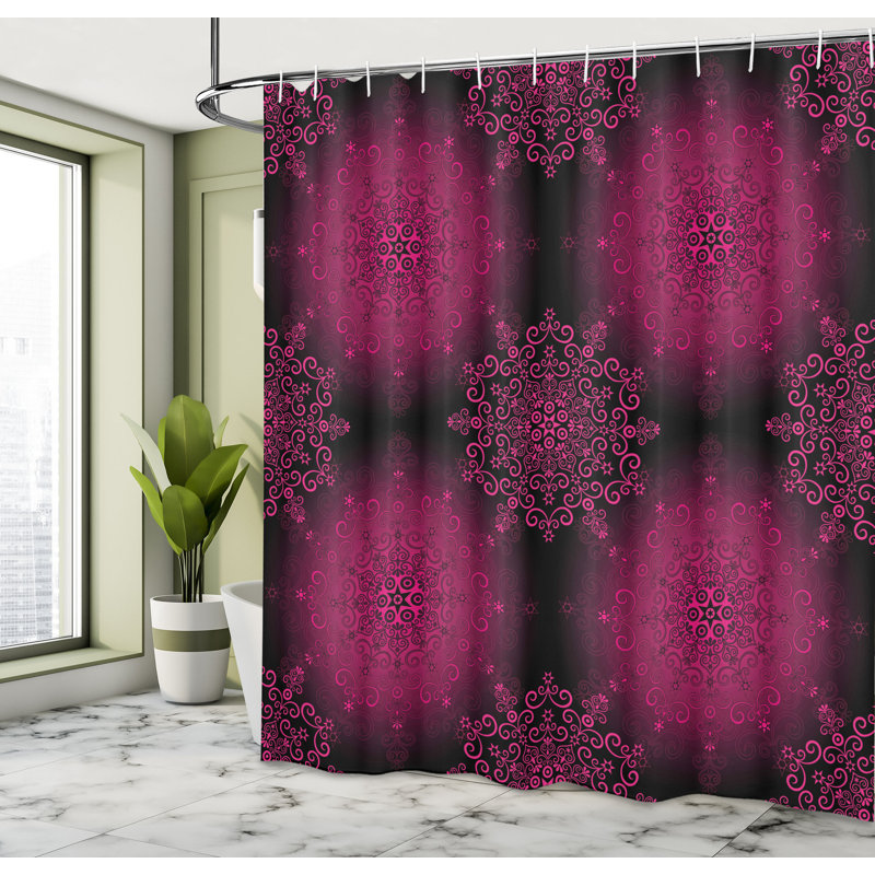 Shower Curtain with Hooks Included, 105"H x 69"W