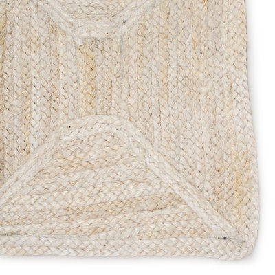 Nolita Jute / Sisal Geometric Area Rug in Off-White/Beige