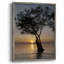 Coucher de soleil coucher de soleil, reproduction encadrée - bois massif-282234565