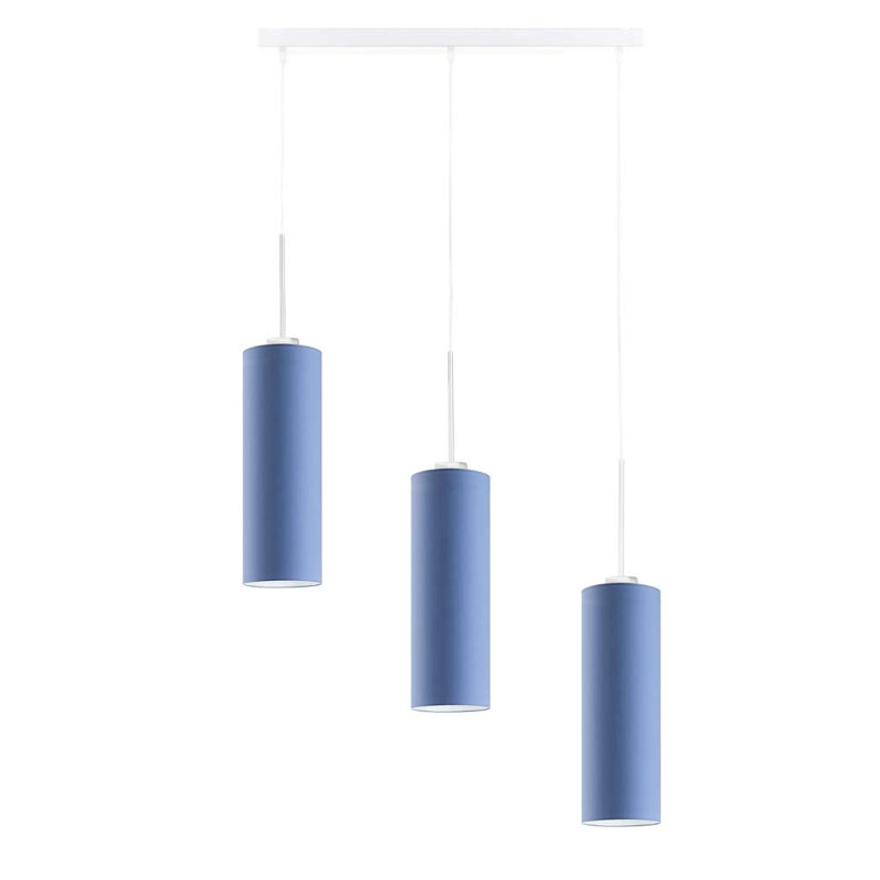 Borneo 3 - Light Kitchen Island Pendant, White, Blue