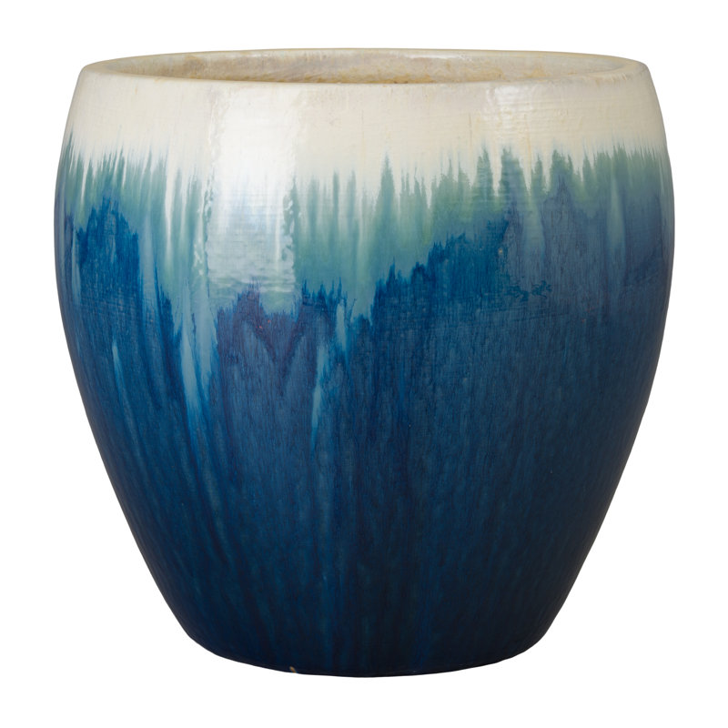 Dianelly Handmade Ceramic Pot Planter, 23.5"H x 24"W x 24"D