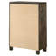 Commode de chambre 5 tiroirs Golden Brown