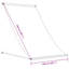 Auvent rétractable Vidaxl en tissu et acier de 59,1 po x 59,1 po-98886012