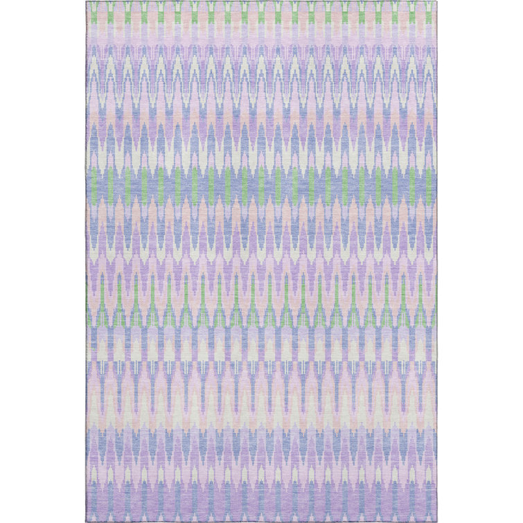 Premium Machine Washable Prisco Lavender Rug