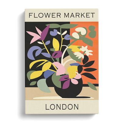 The London Flower Market Exhibition No. 2 - Wrapped Canvas